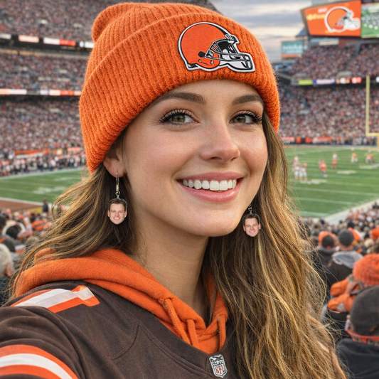 Joe Burrow Face Earrings