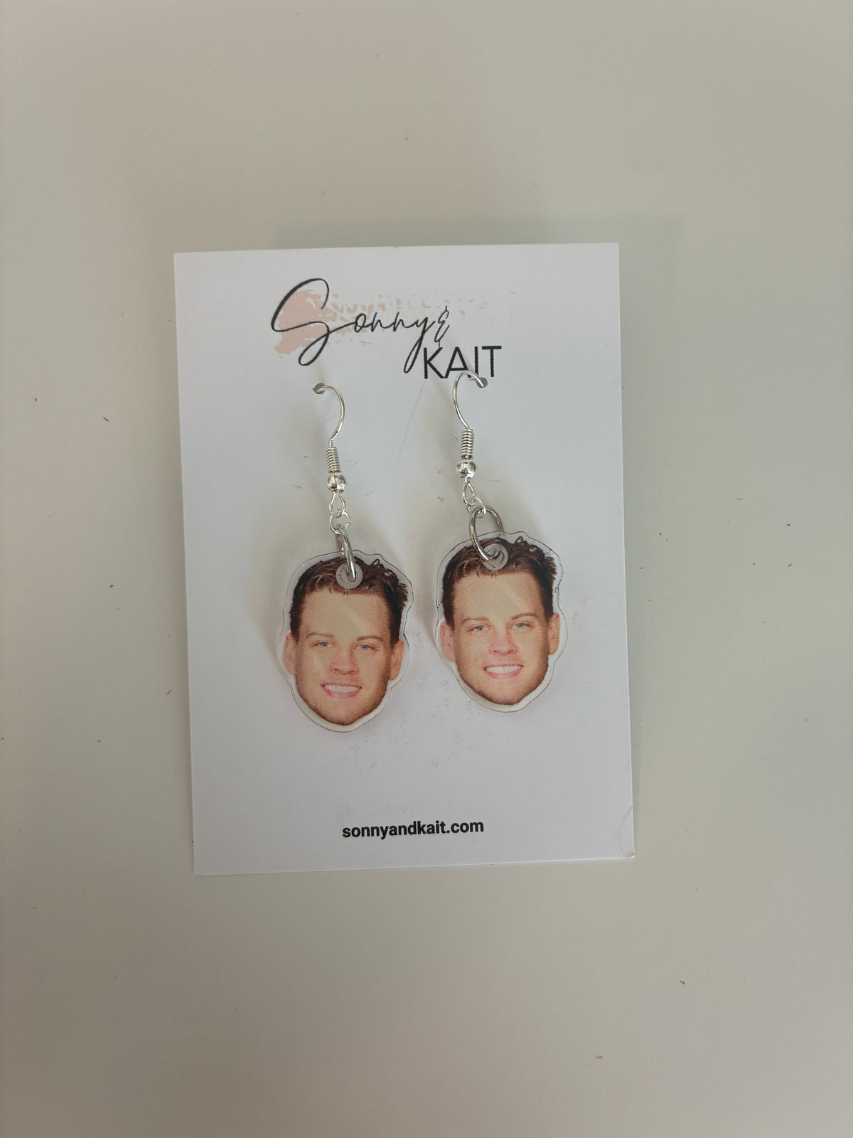 Joe Burrow Face Earrings