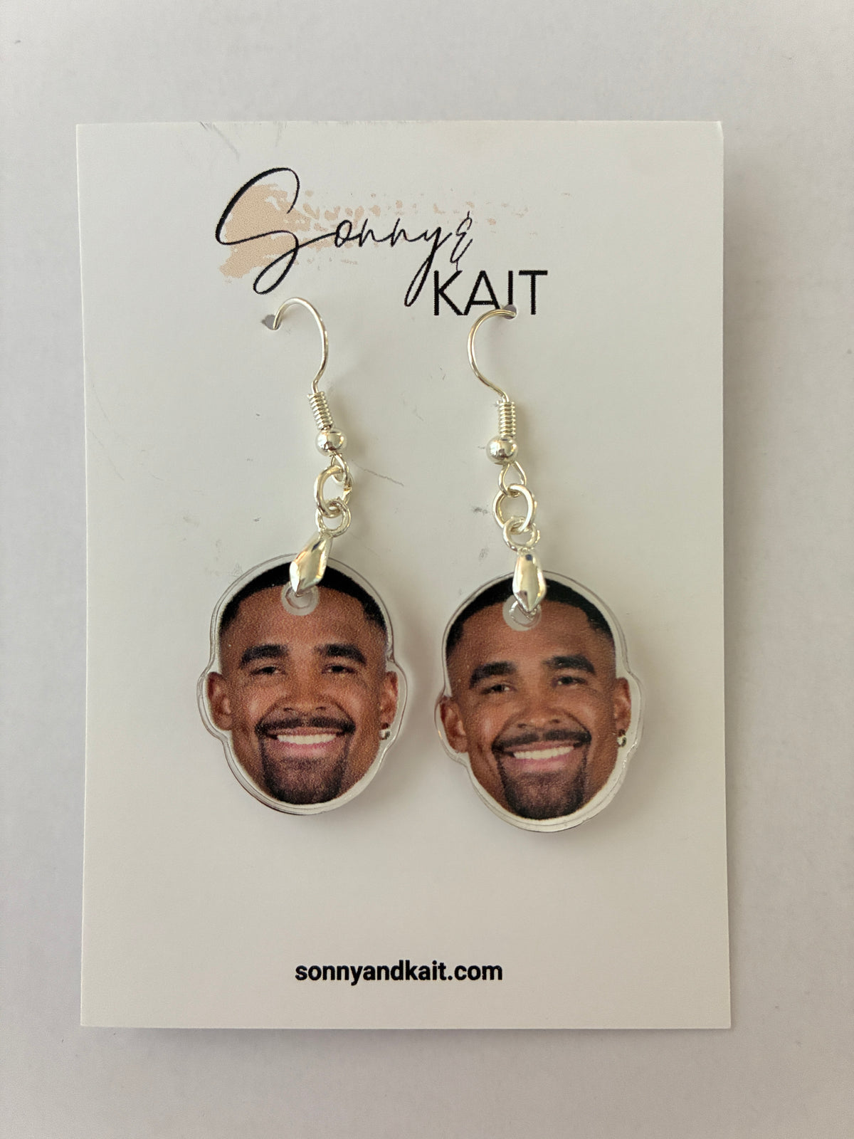 Jalen Hurts Face Earrings