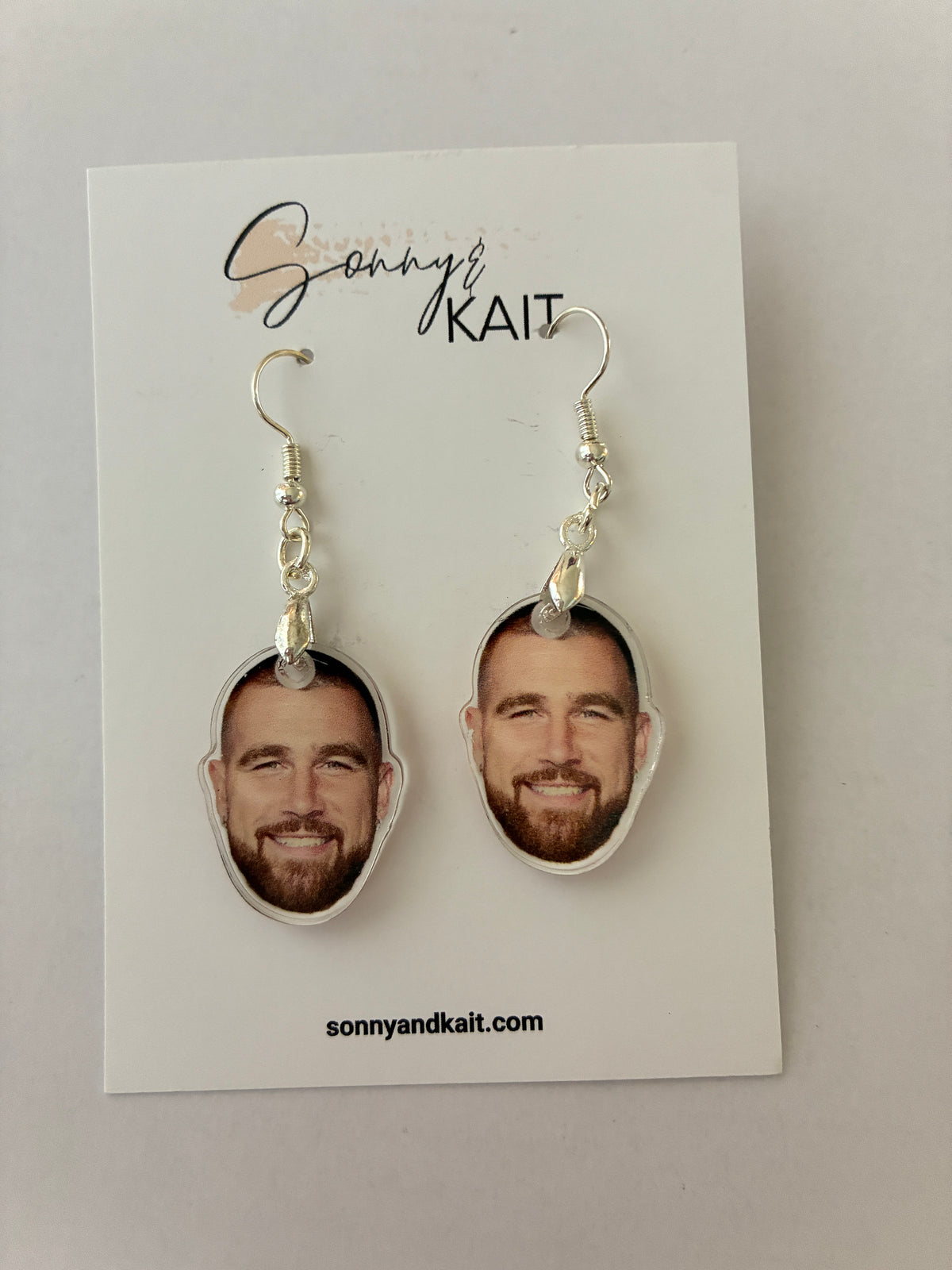 Travis Kelce Face Earrings