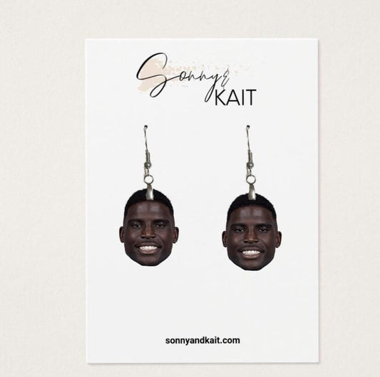 Tyreek Hill Earrings Miami Dolphins Football Game Day