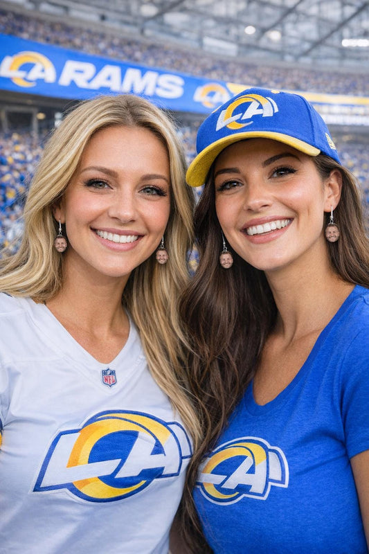 Sean McVay Earrings Football Coach Los Angeles Rams Game Day