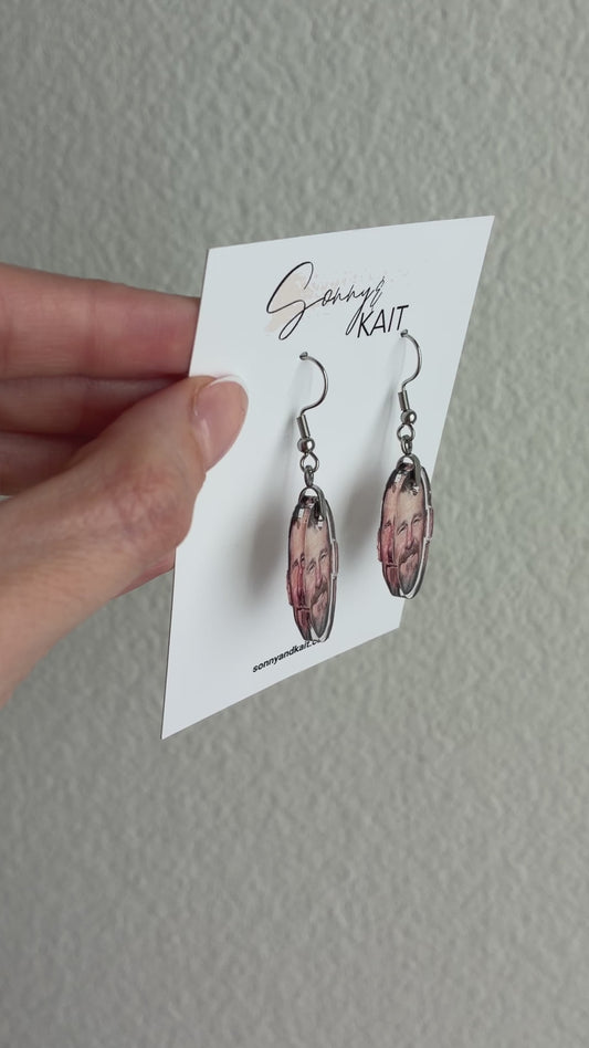 Dan Campbell Earrings Detroit Lions Football Game Day Fan Gift Jewelry Sports Accessories