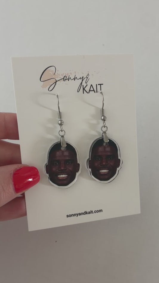 Tyreek Hill Earrings Miami Dolphins Football Game Day