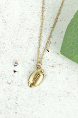 DAINTY FOOTBALL NECKLACE GOLD