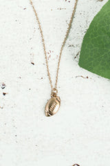 DAINTY FOOTBALL NECKLACE ROSE GOLD