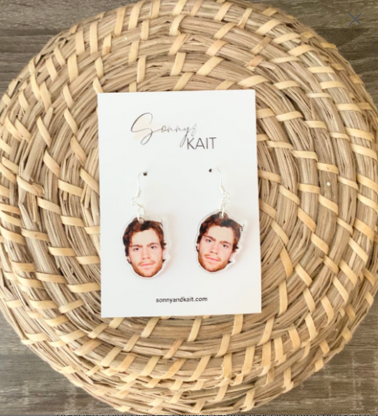 Point Face Earrings