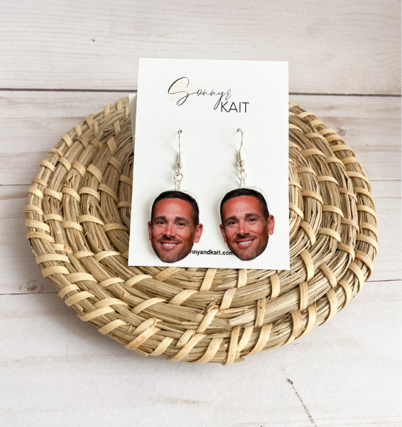 Matt LaFleur Face Earrings