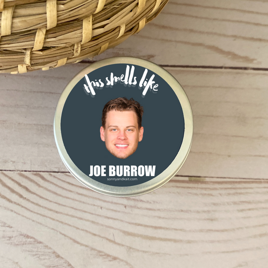 Joe Burrow Candle 4oz Tin